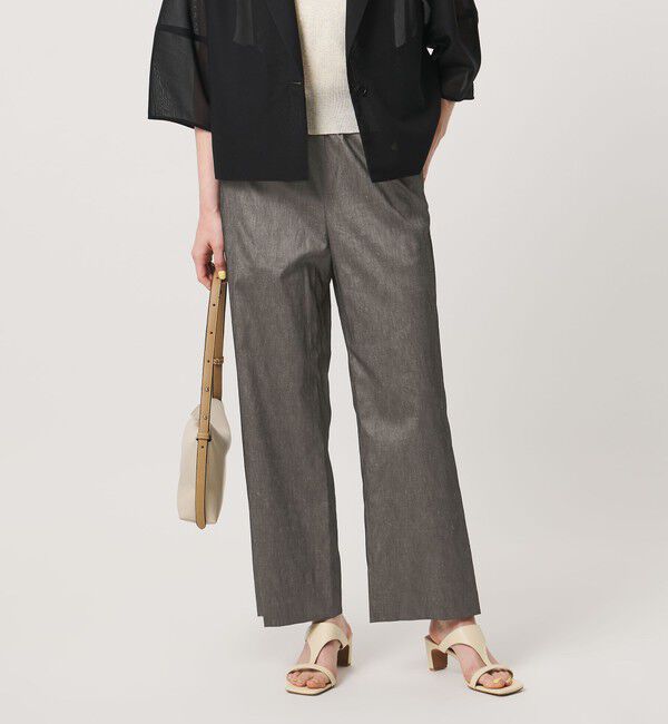 UNITED ARROWS「NALYA クロップドパンツ」|スラックス|DK.GRAY