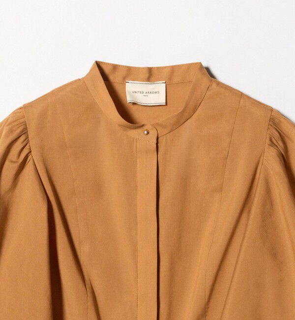 UNITED ARROWS「オーガンジー ペプラム フレア ブラウス ‐ウォッシャブル‐」|シャツ・ブラウス|