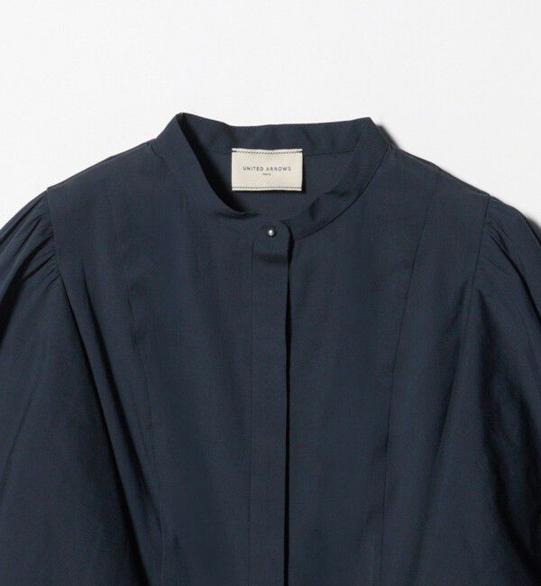 UNITED ARROWS「オーガンジー ペプラム フレア ブラウス ‐ウォッシャブル‐」|シャツ・ブラウス|