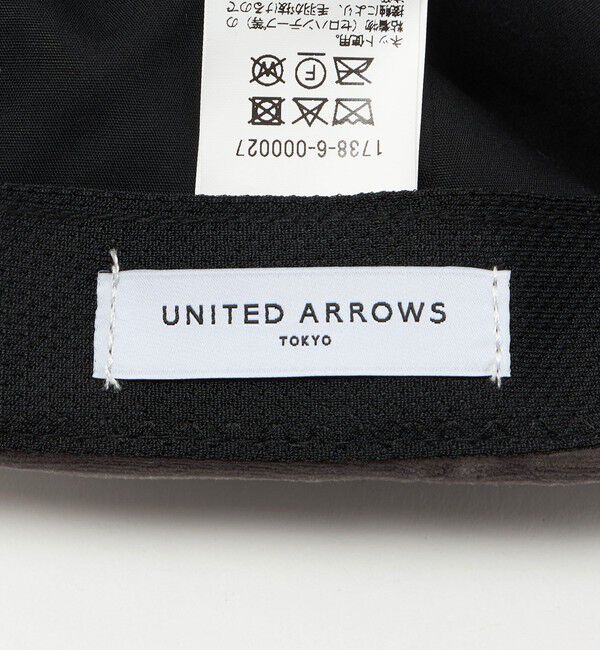 UNITED ARROWS「ベロア バックリボン キャップ」|キャップ・キャスケット|