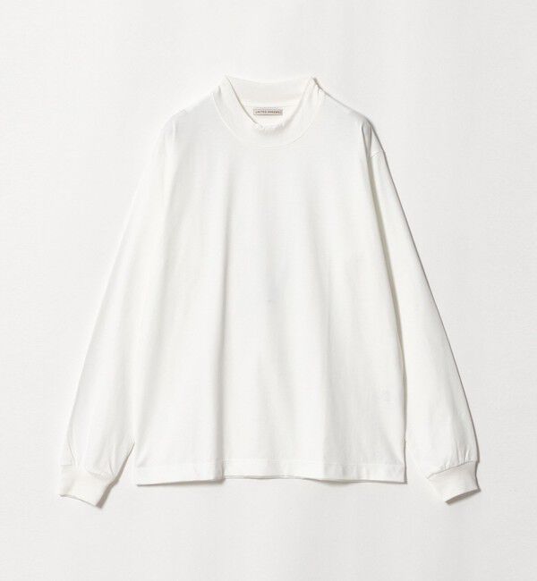 UNITED ARROWS「ALBINI オーガニックコトン モックネック ロングスリーブ Tシャツ 抗菌防臭」|Tシャツ・カットソー|