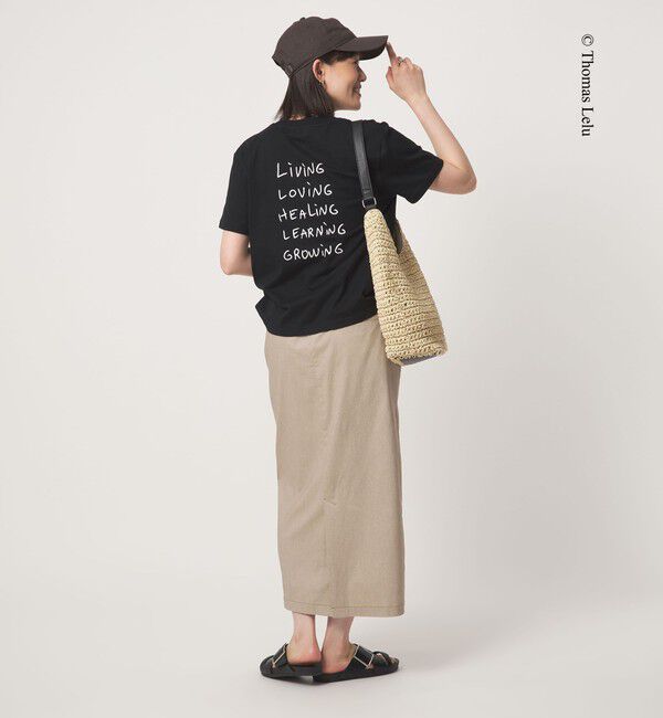 UNITED ARROWS green label relaxing「【別注】＜Thomas Lelu＞サインアート 半袖 Tシャツ カットソー」|Tシャツ・カットソー|
