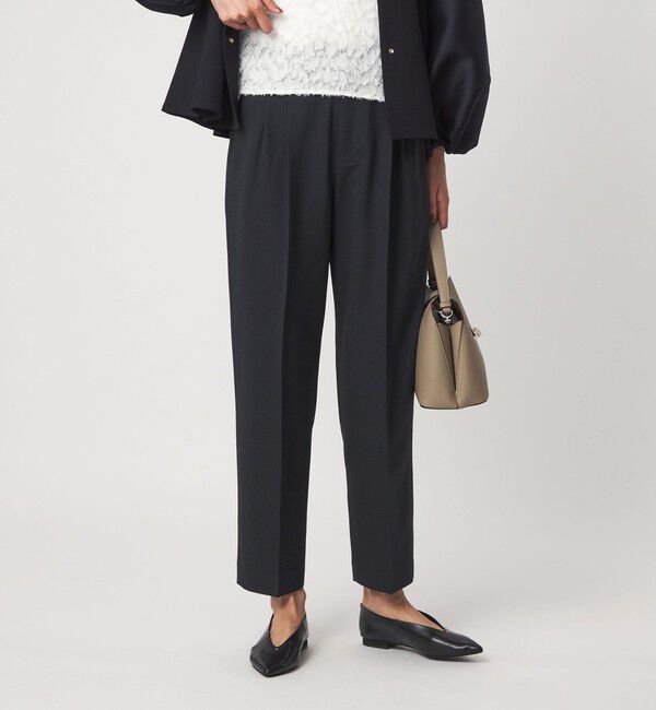 UNITED ARROWS green label relaxing「fleurie(フルリー) テーパード パンツ」|スラックス|NAVY
