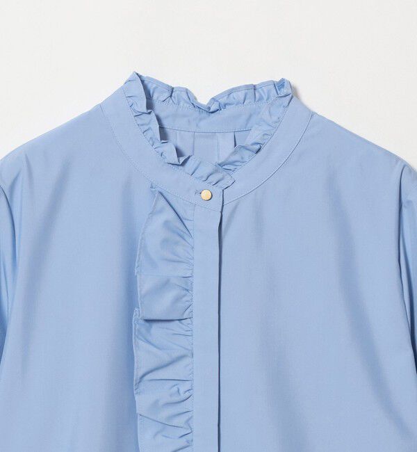 UNITED ARROWS green label relaxing「フリル ディテール ブラウス マシンウォッシャブル UVカット」|シャツ・ブラウス|