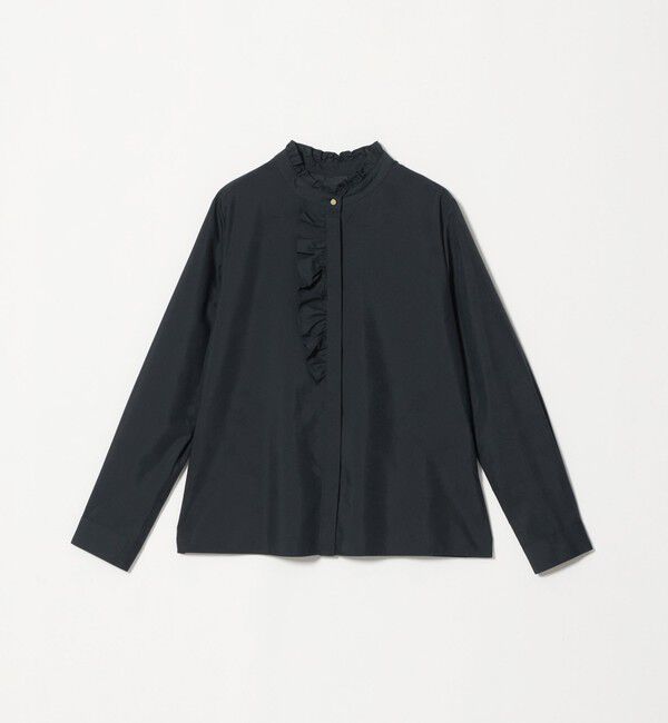 UNITED ARROWS green label relaxing「フリル ディテール ブラウス マシンウォッシャブル UVカット」|シャツ・ブラウス|