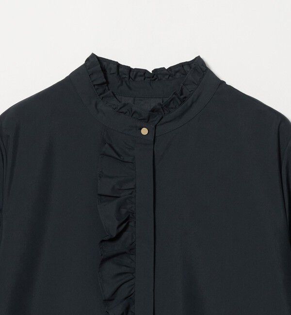 UNITED ARROWS green label relaxing「フリル ディテール ブラウス マシンウォッシャブル UVカット」|シャツ・ブラウス|
