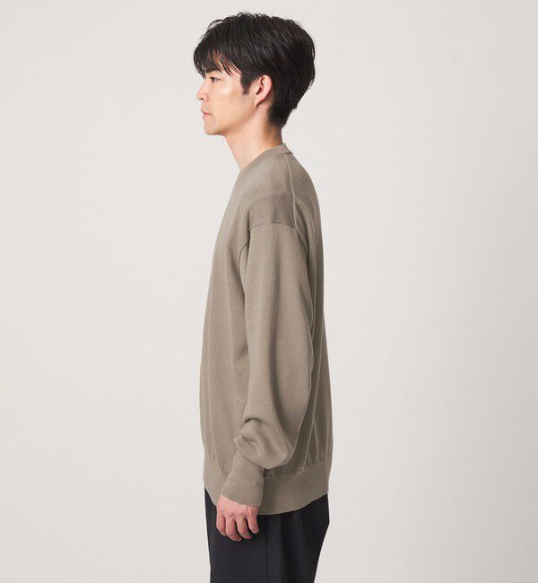 UNITED ARROWS green label relaxing「FINE BASIC アメリカンシーアイランドコットン クルーネック ニット」|ニット・セーター|