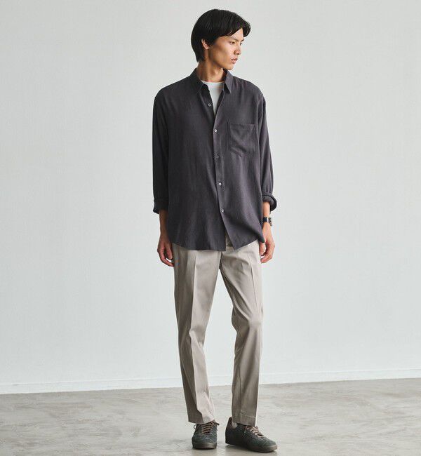 UNITED ARROWS green label relaxing「コットン レーヨン パターン ジャストルーズ レギュラーカラー 長袖 シャツ」|シャツ・ブラウス|