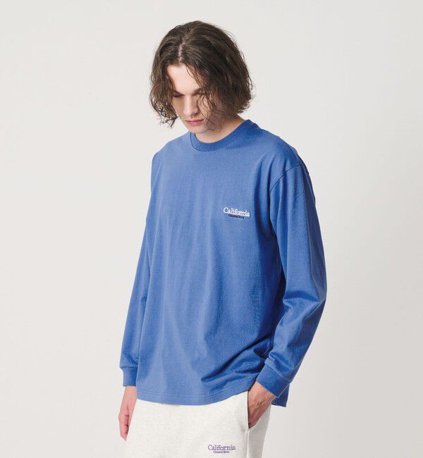 California General Store「＜CGS.＞オーガニック コットン ロングスリーブ ロゴ Tシャツ」|Tシャツ・カットソー|