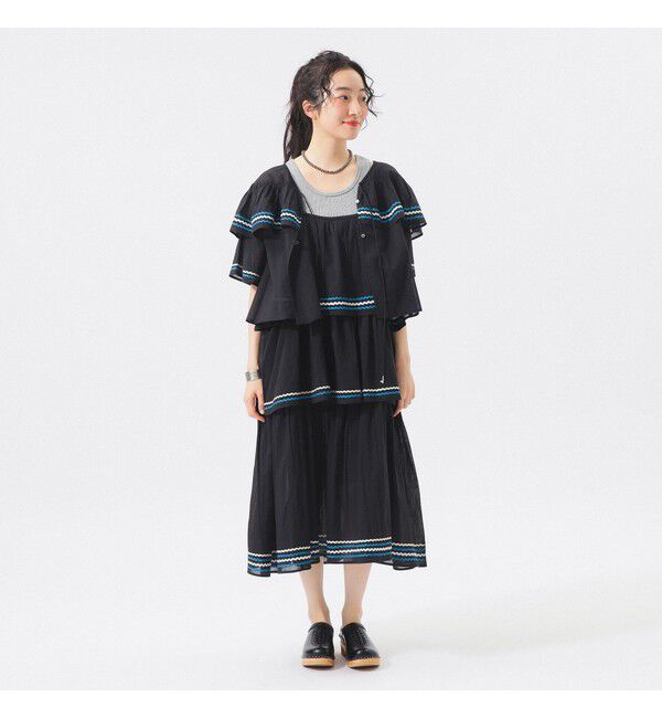 BEAMSBOY「【別注】trepied / キャミワンピース」|ワンピース|BLACK