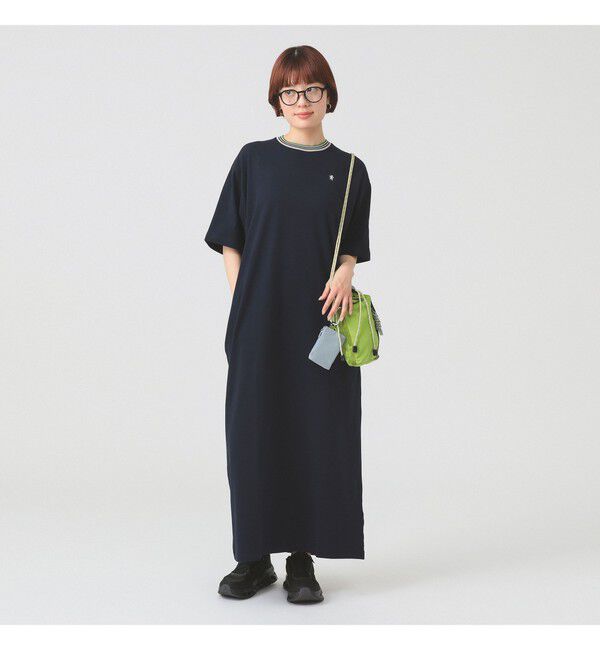 Ray BEAMS 「【別注】Gymphlex / クルーネック カットソー ワンピース」|ワンピース|NAVY