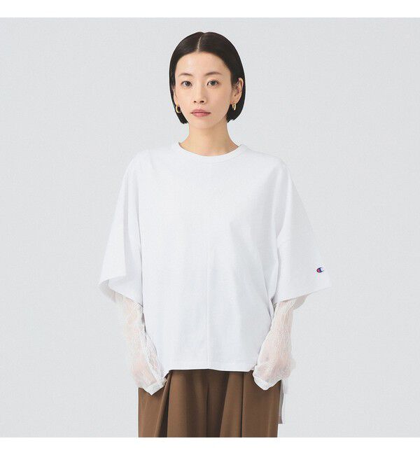 Ray BEAMS 「【別注】Champion / ショート スリーブ Tシャツ」|Tシャツ・カットソー|