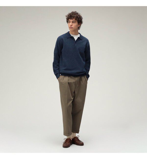BEAMS PLUS「BEAMS PLUS｜2 Pleats Tapered Twill｜メンズ  チノパン｜オールシーズン」|チノ|