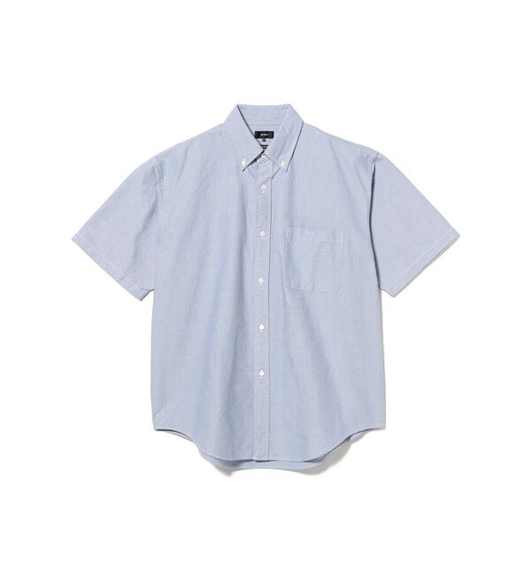 BEAMS「オックスフォード ボタンダウンシャツ 5分丈【ワイドフィット】」|シャツ・ブラウス|