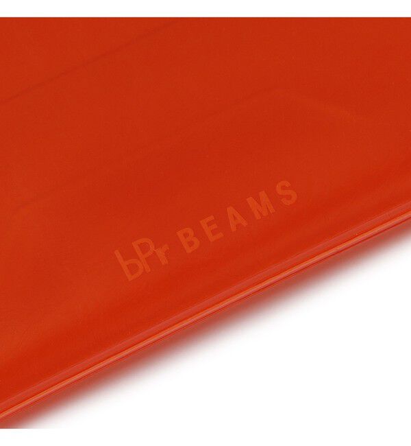 bPr BEAMS「【別注】nahe(R) / トラベル オーガナイザー クリア オレンジ」|ステーショナリー|