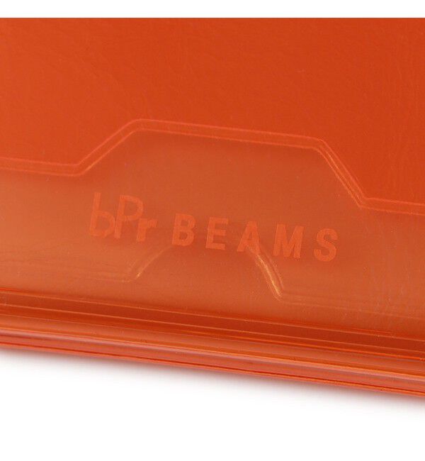 bPr BEAMS「nahe(R) / カードケース クリア オレンジ」|ステーショナリー|