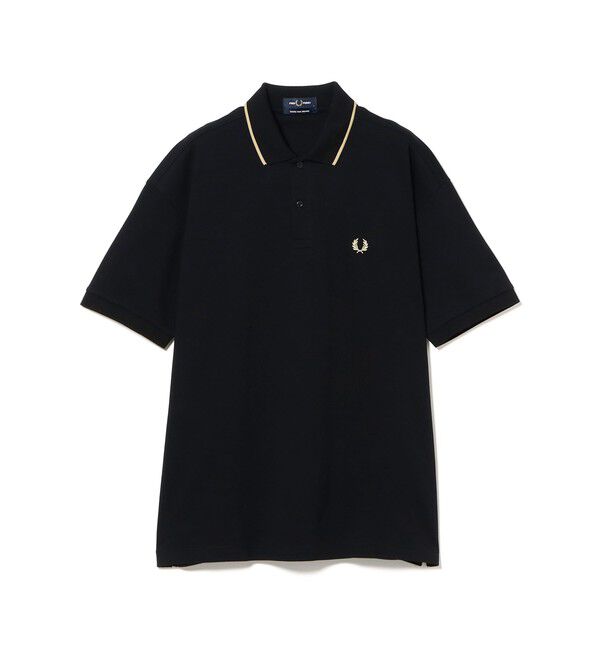 BEAMS「BEAMS｜【別注】FRED PERRY / Relaxed Fit Pique Polo Shirt｜ポロシャツ｜リラックスフィット」|ポロシャツ|BLACK