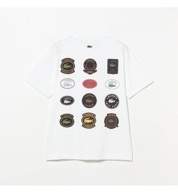BEAMS「【別注】LACOSTE / アーカイブバッジ Tシャツ」|Tシャツ・カットソー|