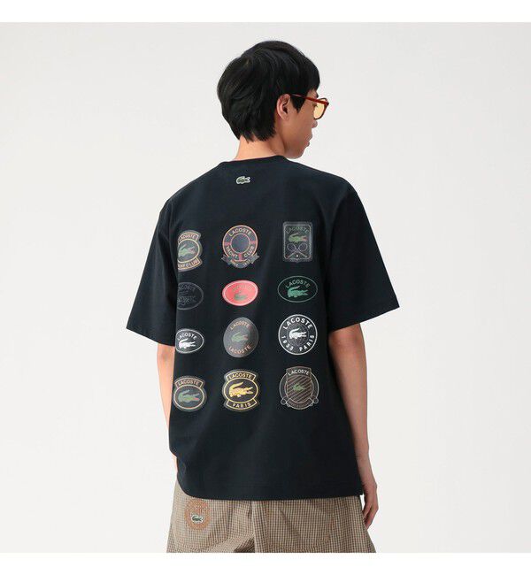 BEAMS「【別注】LACOSTE / アーカイブバッジ Tシャツ」|Tシャツ・カットソー|