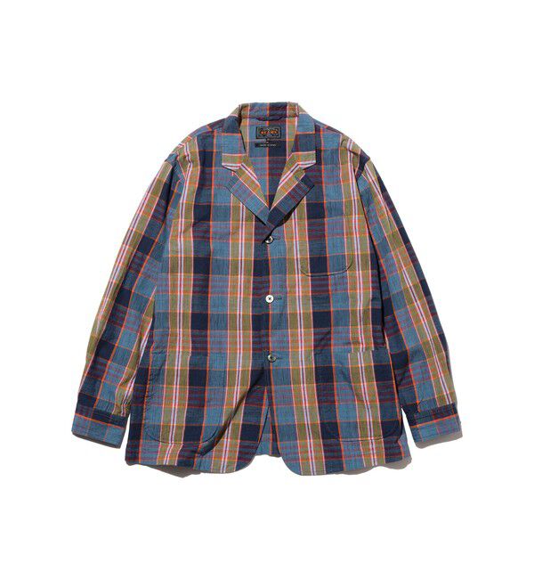 BEAMS PLUS「4B Cuffs Jacket Heavy Madras」|テーラードジャケット|