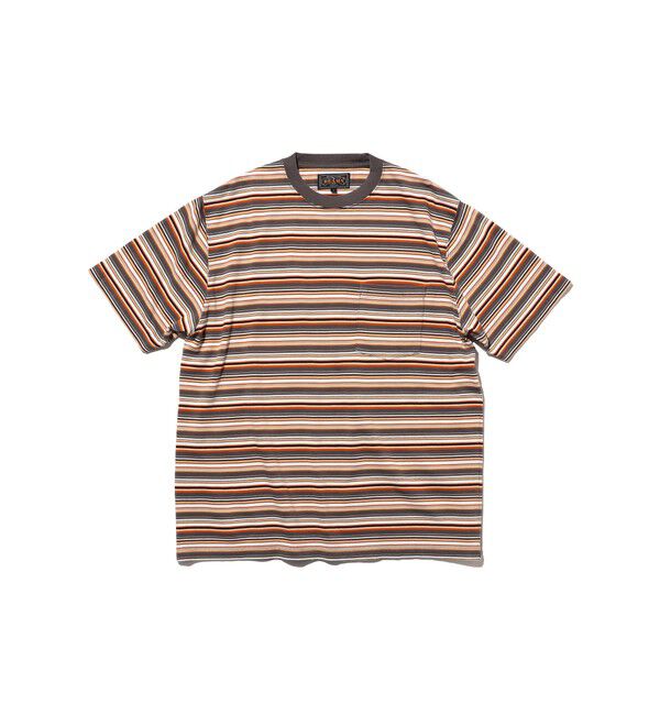 BEAMS PLUS「Pocket Tee Multi Stripe Tee」|Tシャツ・カットソー|