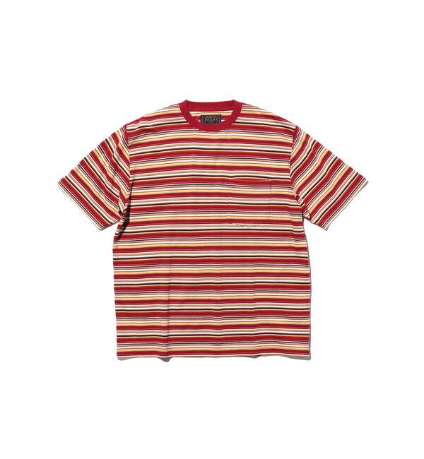 BEAMS PLUS「Pocket Tee Multi Stripe Tee」|Tシャツ・カットソー|
