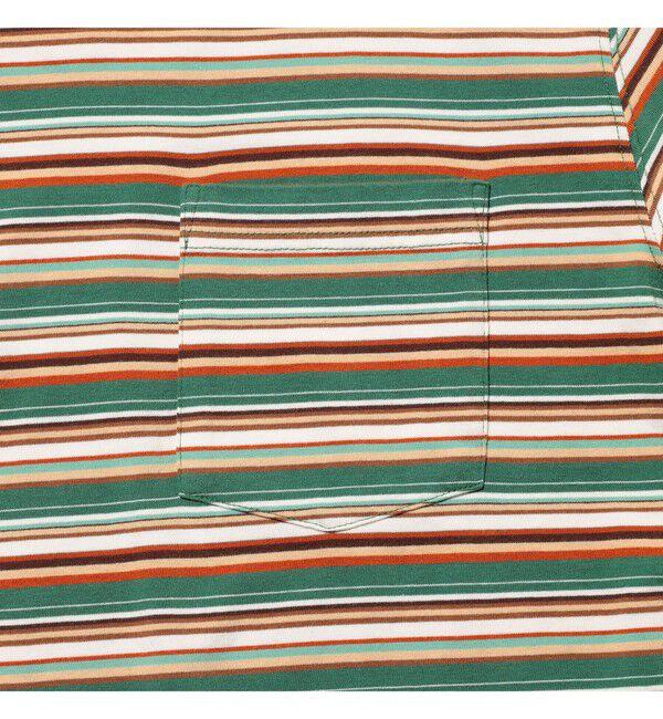 BEAMS PLUS「Pocket Tee Multi Stripe Tee」|Tシャツ・カットソー|