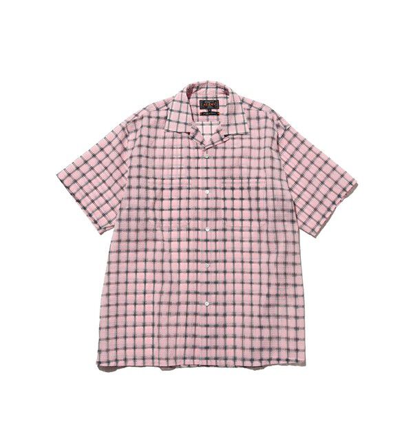 BEAMS PLUS「Open Collar Nylon Airy Plaid」|シャツ・ブラウス|