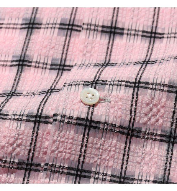 BEAMS PLUS「Open Collar Nylon Airy Plaid」|シャツ・ブラウス|