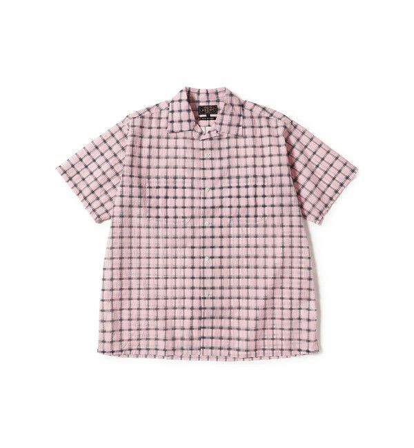 BEAMS PLUS「Open Collar Nylon Airy Plaid」|シャツ・ブラウス|