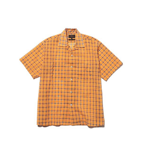 BEAMS PLUS「Open Collar Nylon Airy Plaid」|シャツ・ブラウス|