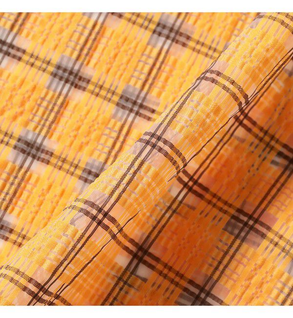 BEAMS PLUS「Open Collar Nylon Airy Plaid」|シャツ・ブラウス|