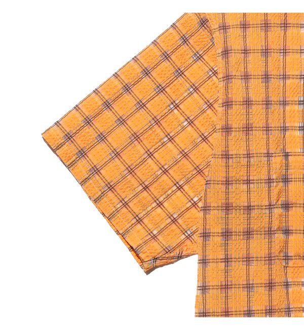 BEAMS PLUS「Open Collar Nylon Airy Plaid」|シャツ・ブラウス|