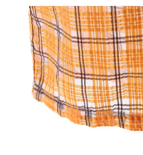 BEAMS PLUS「Open Collar Nylon Airy Plaid」|シャツ・ブラウス|