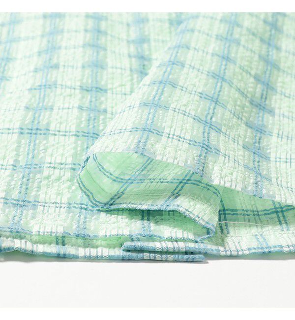 BEAMS PLUS「Open Collar Nylon Airy Plaid」|シャツ・ブラウス|
