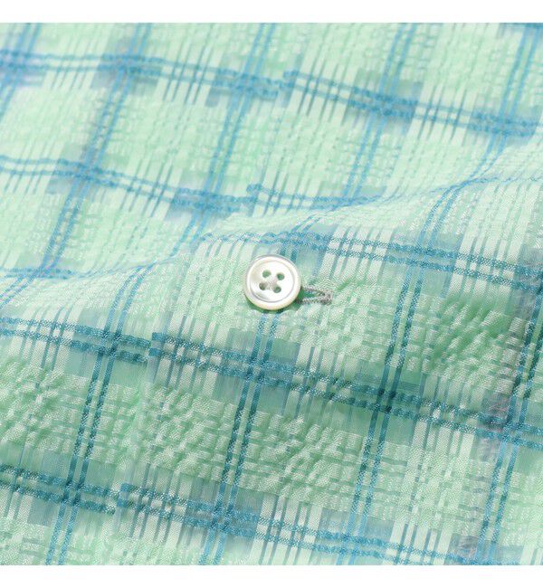 BEAMS PLUS「Open Collar Nylon Airy Plaid」|シャツ・ブラウス|