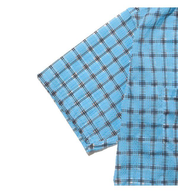 BEAMS PLUS「Open Collar Nylon Airy Plaid」|シャツ・ブラウス|