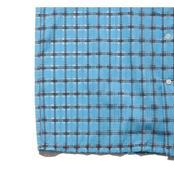 BEAMS PLUS「Open Collar Nylon Airy Plaid」|シャツ・ブラウス|