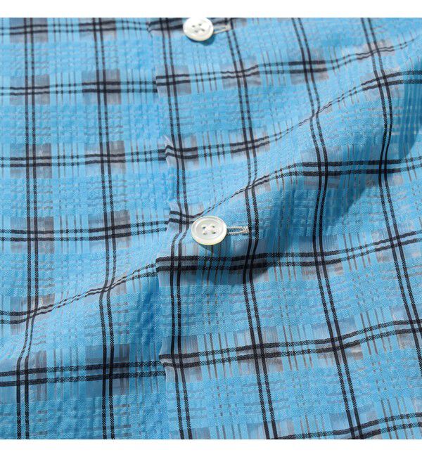 BEAMS PLUS「Open Collar Nylon Airy Plaid」|シャツ・ブラウス|