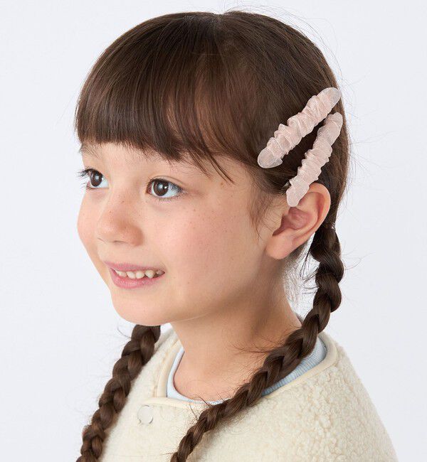 SHIPS KIDS「SHIPS KIDS:シアー ヘアピン セット」|ヘアゴム・シュシュ|