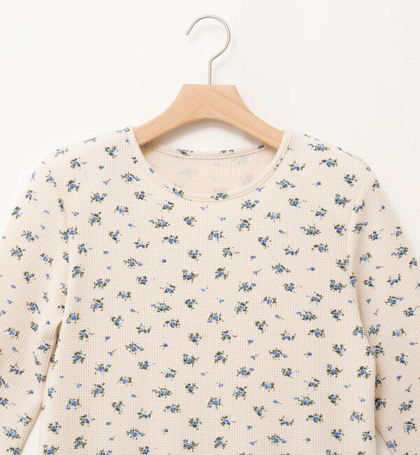 MAQWEL「【MAQWEL/マクウェル】Flower Waffleショルダーパッドワンピース」|ワンピース|