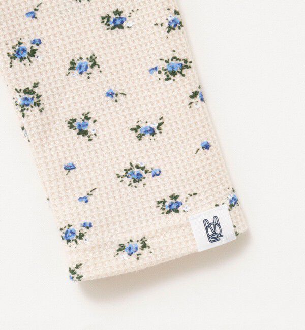 MAQWEL「【MAQWEL/マクウェル】Flower Waffleショルダーパッドワンピース」|ワンピース|