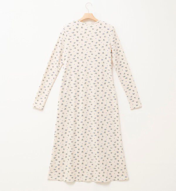 MAQWEL「【MAQWEL/マクウェル】Flower Waffleショルダーパッドワンピース」|ワンピース|