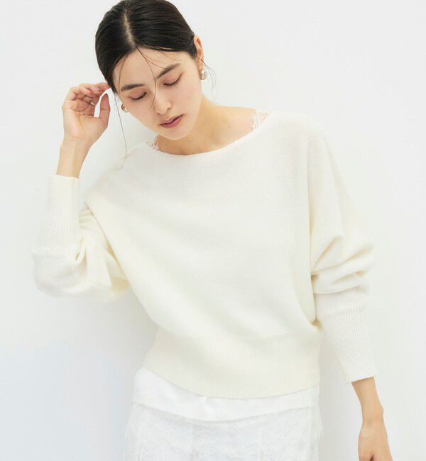 NOLLEY'S sophi「【BECシリーズ】カシミヤ混紡毛ショート丈プルオーバー」|ニット・セーター|