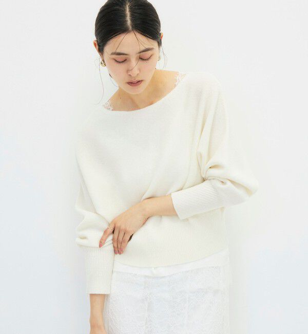 NOLLEY'S sophi「【BECシリーズ】カシミヤ混紡毛ショート丈プルオーバー」|ニット・セーター|