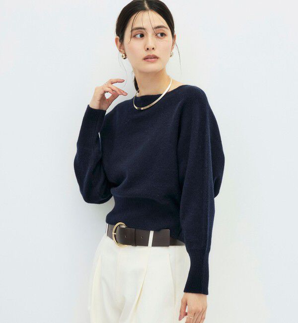 NOLLEY'S sophi「【BECシリーズ】カシミヤ混紡毛ショート丈プルオーバー」|ニット・セーター|