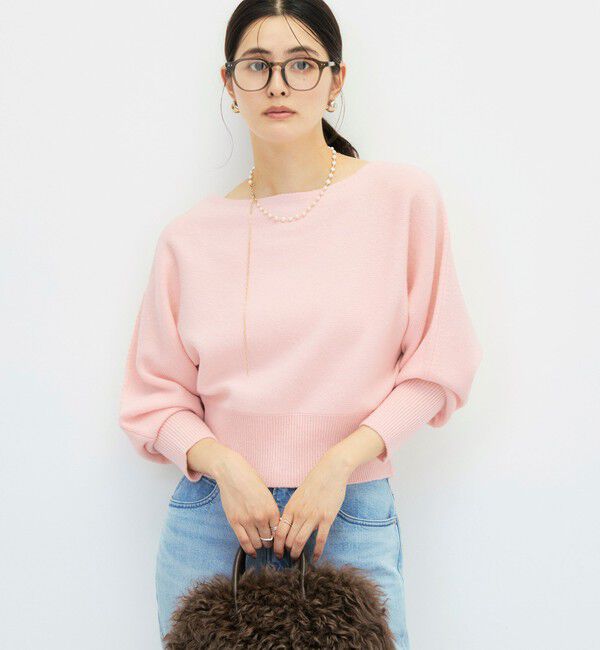 NOLLEY'S sophi「【BECシリーズ】カシミヤ混紡毛ショート丈プルオーバー」|ニット・セーター|