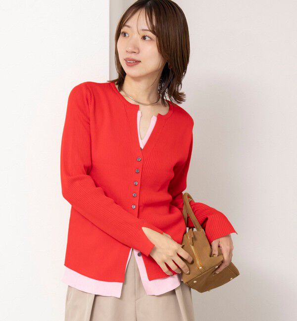 NOLLEY'S「【TORRAZZO DONNA/トラッゾドンナ】Layered V-Neck Top」|ニット・セーター|