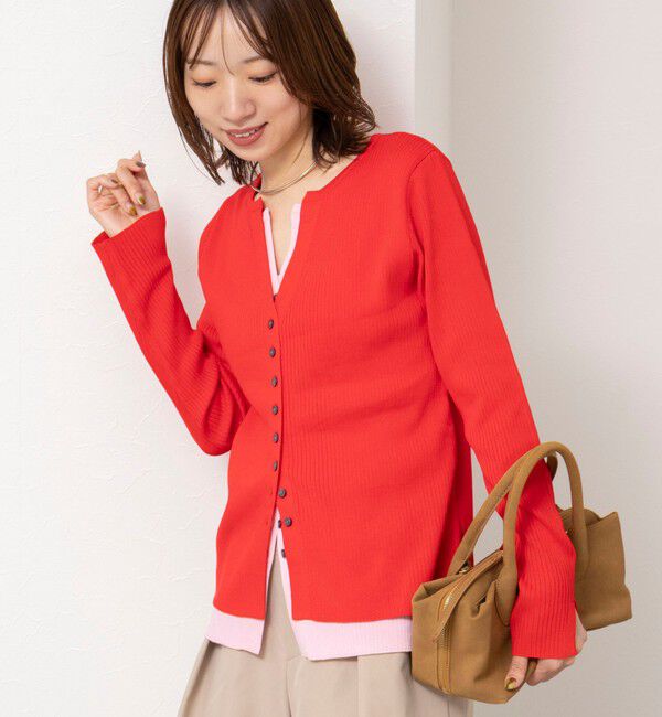 NOLLEY'S「【TORRAZZO DONNA/トラッゾドンナ】Layered V-Neck Top」|ニット・セーター|