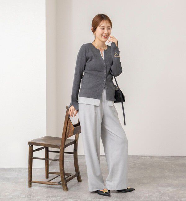 NOLLEY'S「【TORRAZZO DONNA/トラッゾドンナ】Layered V-Neck Top」|ニット・セーター|